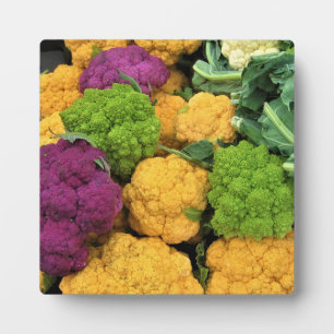 Plaque Photo Colorful Cauliflower