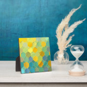 Plaque Photo Colorful Honeycomb Geometric Pattern (Insitu)