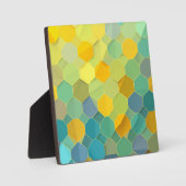 Plaque Photo Colorful Honeycomb Geometric Pattern (Recto)