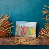 Plaque Photo Colorful Huts (Côté)