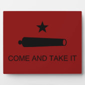 Plaque Photo Come & Take It ! Flag de Texas State (Devant)