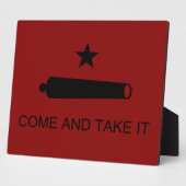Plaque Photo Come & Take It ! Flag de Texas State (Côté)