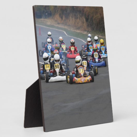 Plaque Photo Comer cadet aller karting kart course (Côté)