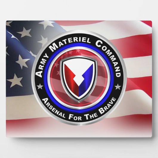 Plaque Photo Commandement du matériel de l'Armée (Devant)