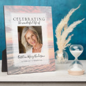 Plaque Photo Commémoration de Sunset Ocean (Côté)