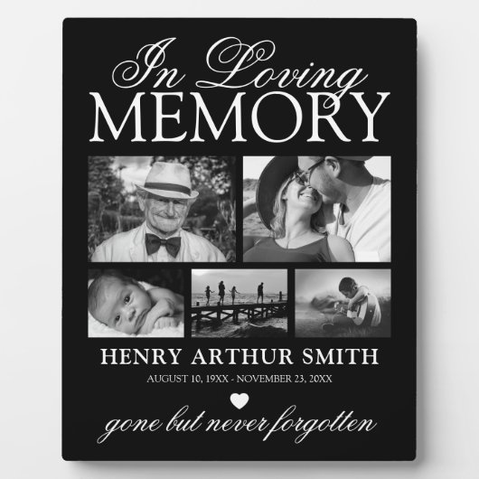 Plaque photo commémorative (Devant)