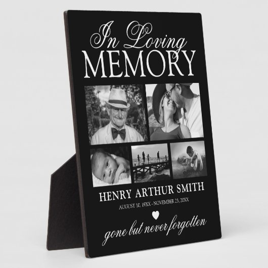 Plaque photo commémorative (Côté)