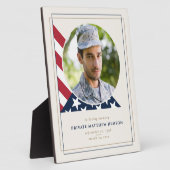 Plaque photo commémorative vétéran (Côté)