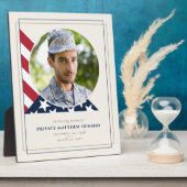 Plaque photo commémorative vétéran (Côté)