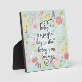 Plaque Photo Commencez à vivre vos rêves (Recto)