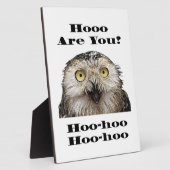 Plaque Photo Comment Es-Tu ? Owl Qui Êtes-Vous ? (Côté)