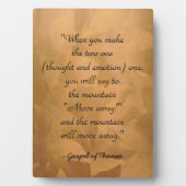 Plaque Photo Comment Prier Évangile De Thomas (Devant)