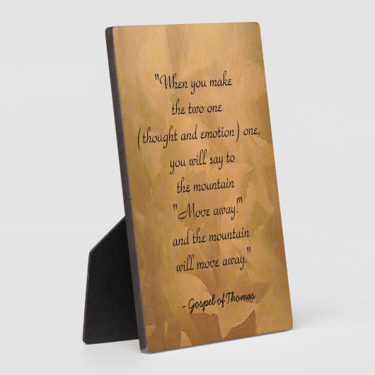 Plaque Photo Comment Prier Évangile De Thomas (Côté)