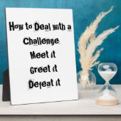 Plaque Photo Comment traiter un défi Motivationnel (Côté)