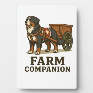 Plaque Photo Compagnon de ferme travaillant du chien de montagn
