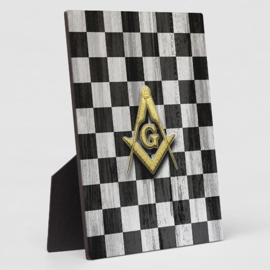 Plaque Photo Compasse et chèques carrés (Côté)