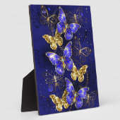 Plaque Photo Composition avec papillons Sapphire (Côté)