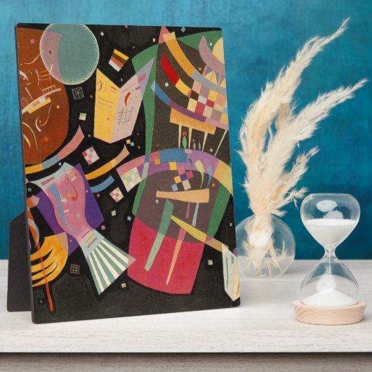 Plaque Photo Composition Kandinsky X Oeuvre Abstraite (Côté)