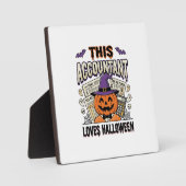 Plaque Photo Comptable Halloween Drôle Saison fiscale effrayant (Recto)