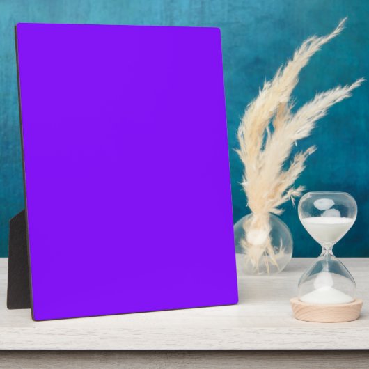 Plaque Photo Concepteur Customisé couleur violet (Côté)