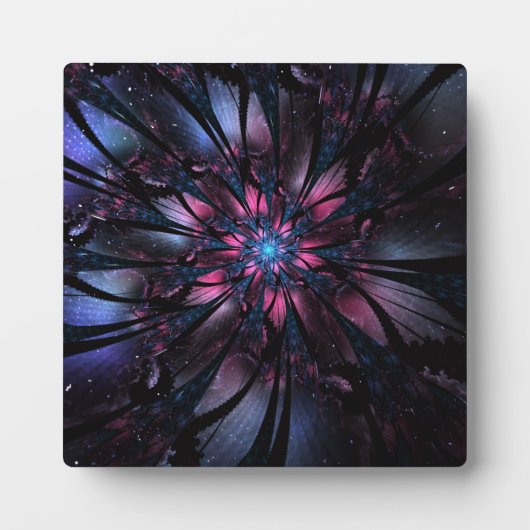 Plaque Photo Conception Abstraite des fleurs fractales. (Devant)