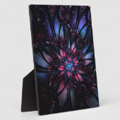 Plaque Photo Conception Abstraite des fleurs fractales. (Côté)