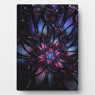 Plaque Photo Conception Abstraite des fleurs fractales.
