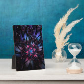 Plaque Photo Conception Abstraite des fleurs fractales. (Côté)