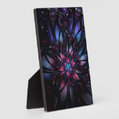 Plaque Photo Conception Abstraite des fleurs fractales. (Côté)