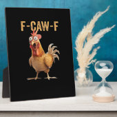 Plaque Photo Conception Classique de Blague de Poulet Criant Dr (Côté)