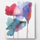 Plaque Photo Conception d'art floral moderne à l'aquarelle (Devant)