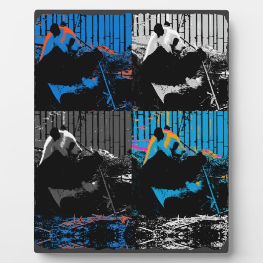 Plaque Photo Conception d'art moderne multi-panneaux d'ours Pan (Devant)