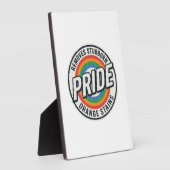 Plaque Photo Conception de badge arc-en-ciel de protestation de (Côté)