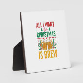 Plaque Photo Conception de boisson de vacances Christmas Brew (Recto)