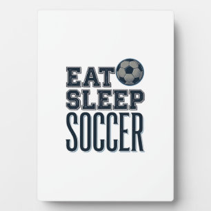 Plaque Photo Conception de chemise de football vintage Eat Slee