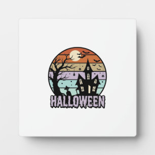 Plaque Photo Conception de chemise de maison hantée Halloween v