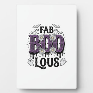Plaque Photo Conception de chemise fantôme vintage Fabulous Boo
