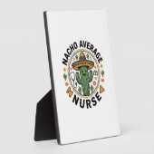Plaque Photo Conception de chemise Nacho Average Nurse Cactus F (Côté)