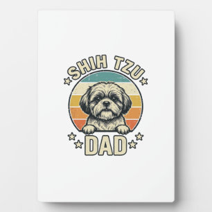 Plaque Photo Conception de chemise pour papa amateur de chien S