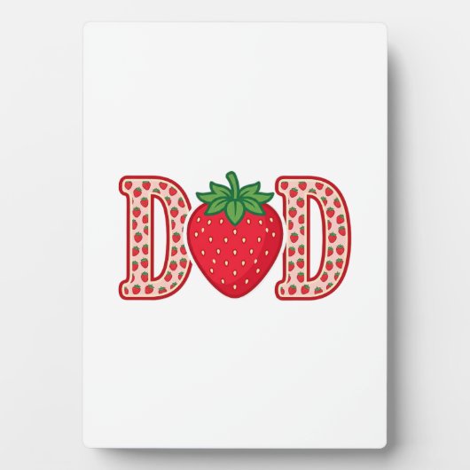 Plaque Photo Conception de chemise vectorielle lettrage fraise  (Devant)