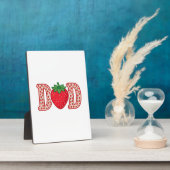Plaque Photo Conception de chemise vectorielle lettrage fraise  (Côté)