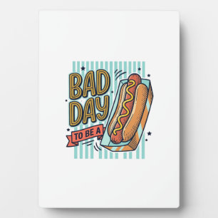 Plaque Photo Conception de chemise vectorielle rétro Hot Dog Ba