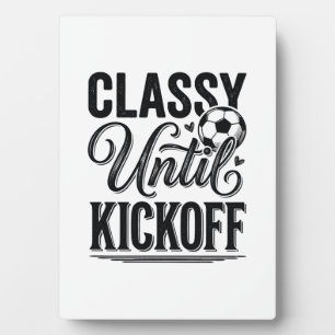Plaque Photo Conception de chemise vintage de football Classy U