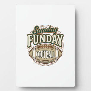 Plaque Photo Conception de chemise vintage de football Sunday F