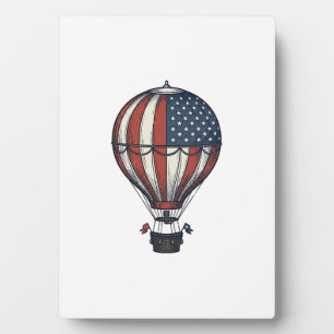 Plaque Photo Conception de chemise vintage patriotique de montg