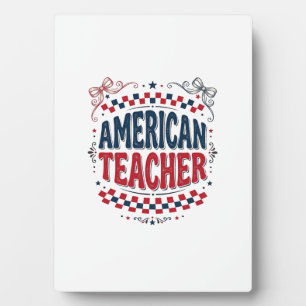 Plaque Photo Conception de chemise vintage patriotique pour ens