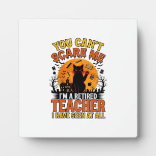 Plaque Photo Conception de chemise vintage pour chat Halloween