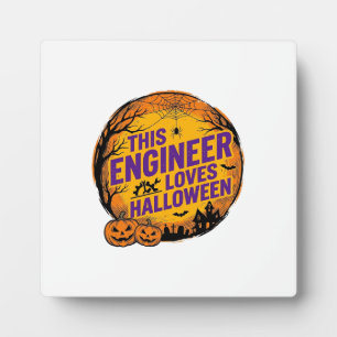 Plaque Photo Conception de citrouille vintage Halloween aime l'