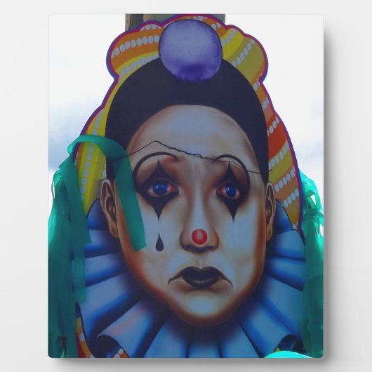 Plaque Photo Conception de clown de carnaval (Devant)