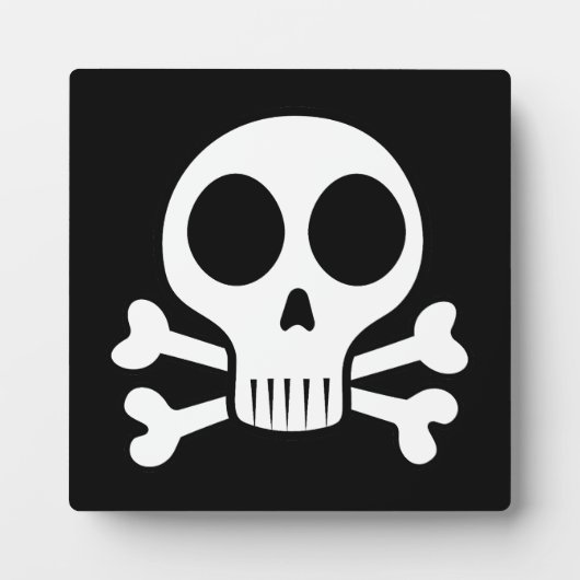 Plaque Photo Conception de crâne de pirate (Devant)